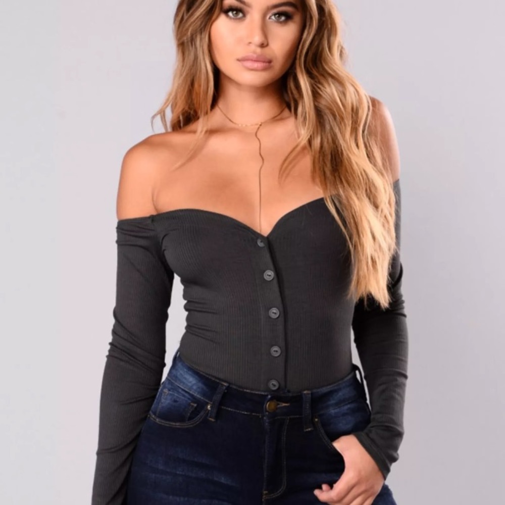 Fashion nova off the shoulder bodysuit